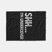 Funny Undercover Cop Easy Costume Lice  フリースブランケット (正面(横))