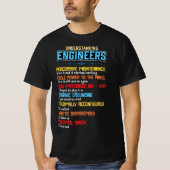 Funny Understanding Engineers and Funny Engineerin Tシャツ (正面)