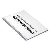 Funny Undiagnosed Autism Quote Touch of the Tism ノートブック (右側)