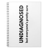 Funny Undiagnosed Autism Quote Touch of the Tism ノートブック (正面)