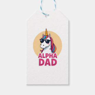 Funny Unicorn Dad Laufey Men Father's Day Christma ギフトタグ