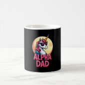 Funny Unicorn Dad Laufey Men Father's Day Christma コーヒーマグカップ (中央)