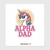 Funny Unicorn Dad Laufey Men Father's Day Christma シール (シート)