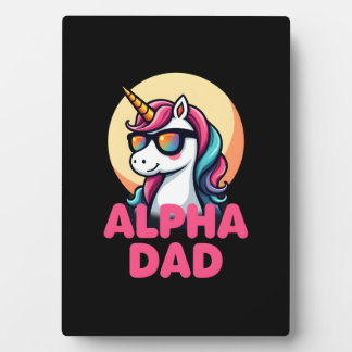 Funny Unicorn Dad Laufey Men Father's Day Christma フォトプラーク