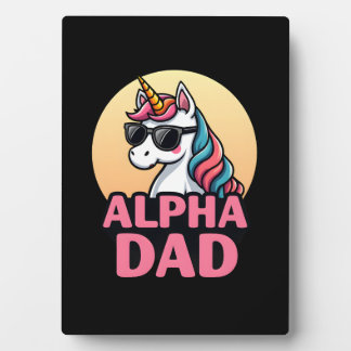 Funny Unicorn Dad Laufey Men Father's Day Christma フォトプラーク