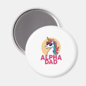 Funny Unicorn Dad Laufey Men Father's Day Christma マグネット (正面/裏面)