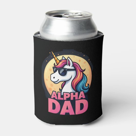 Funny Unicorn Dad Laufey Men Father's Day Christma 缶クーラー (缶正面)
