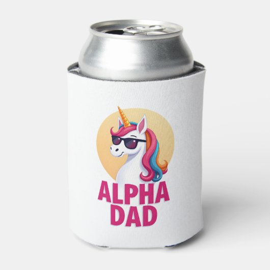 Funny Unicorn Dad Laufey Men Father's Day Christma 缶クーラー (缶正面)