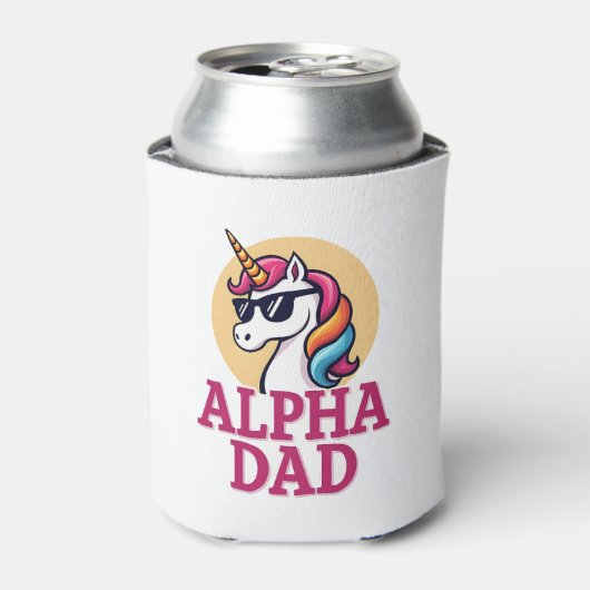 Funny Unicorn Dad Laufey Men Father's Day Christma 缶クーラー (缶正面)