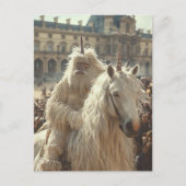 Funny Unicorn in the City ポストカード (正面)