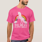 Funny Unicorn This Is My Killing Distressed Tシャツ (正面)
