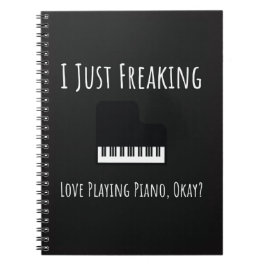 Funny Unique Gifts For Piano Players Pianist Lover ノートブック