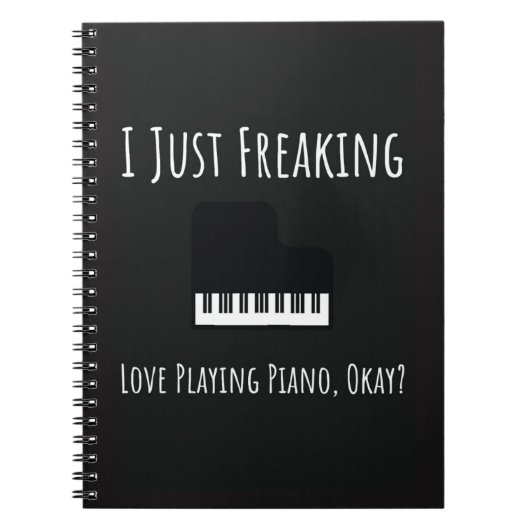 Funny Unique Gifts For Piano Players Pianist Lover ノートブック (正面)