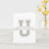 Funny University Of Hard Knocks Affirmation Colleg カード (黄色い花)