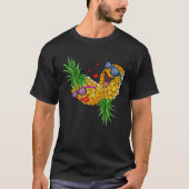 Funny Upside Down Pineapple Swinger For Women And Tシャツ (正面)