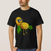 Funny Upside Down Pineapple Swinger Gift For Women Tシャツ (正面)