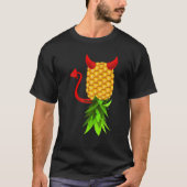 Funny Upside Down Pineapple Swinger Men Women Tシャツ (正面)