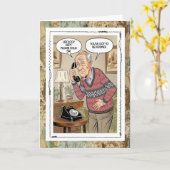 Funny Urology Dept Old Fart Just For Fun Card カード (黄色い花)
