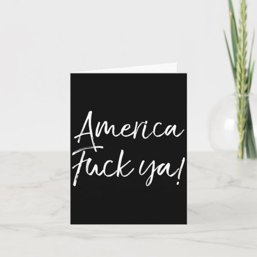 Funny Usa Quote American Saying Joke Gift America  カード (正面)