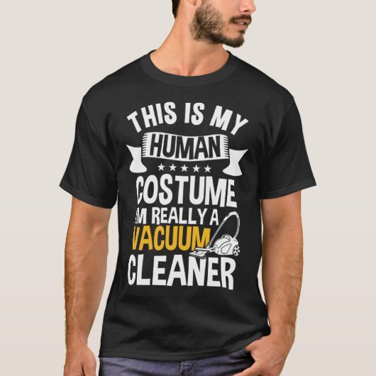 Funny Vacuum Cleaner Outfit Housekeeper Tシャツ (正面)