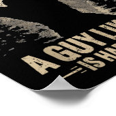 Funny Valentine Bigfoot Heart A Guy Like Me Is Har ポスター (角)