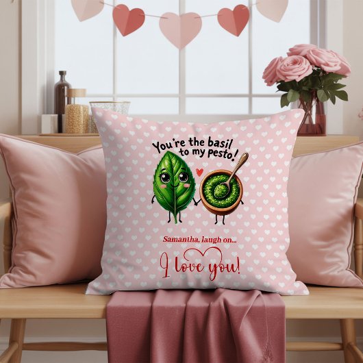 Funny Valentine Cartoon Food Pillow Personalized クッション