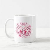 Funny Valentine Dice 6 7 Preppy 67 Six Seven Women コーヒーマグカップ (左)