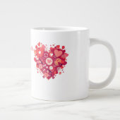 Funny Valentine Gift for Couple ジャンボコーヒーマグカップ (右)