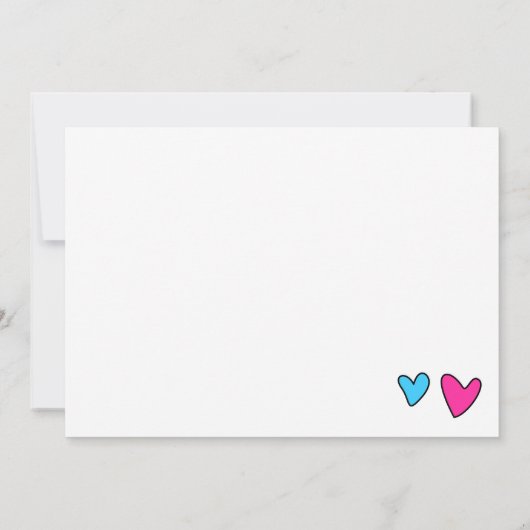 Funny Valentine Hearts Computer  案内状 (裏面)