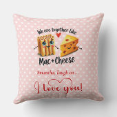 Funny Valentine Pillow Food Pun Custom Name クッション (裏面)