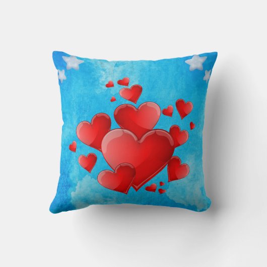 Funny Valentine pink heart クッション (裏面)