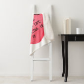 Funny Valentine pink heart シェルパブランケット (インサイチュ)