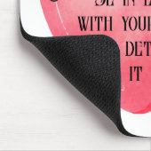 Funny Valentine pink heart マウスパッド (コーナー)