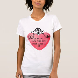 Funny Valentine pink heart Tシャツ