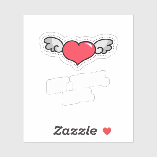 Funny Valentine Quote Single Life Cartoon シール (シート)