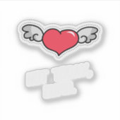 Funny Valentine Quote Single Life Cartoon シール (正面)