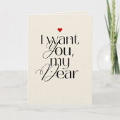 Funny Valentine’s Day Card for Husband or Partner カード (正面)