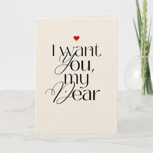 Funny Valentine’s Day Card for Husband or Partner カード (正面)
