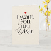 Funny Valentine’s Day Card for Husband or Partner カード (黄色い花)