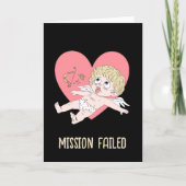 Funny Valentine’s Day Card “Mission Failed シーズンカード (正面)