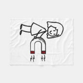 Funny Valentine’s Day Couple Matching For Men Wome フリースブランケット (正面(横))