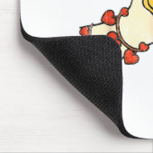 Funny Valentine Silly Gooses Duck Heart Love Match マウスパッド (コーナー)