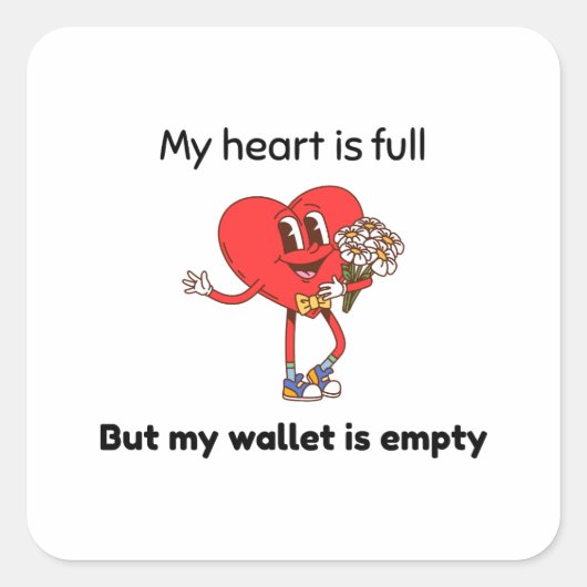 Funny Valentine's スクエアシール (正面)