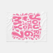 Funny Valentines Day 67 Meme Couples You're The 6 フリースブランケット (正面(横))