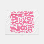 Funny Valentines Day 67 Meme Couples You're The 6 フリースブランケット (正面(横))