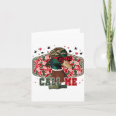 Funny Valentine's Day Boy Duck Hunting Call Me Tod カード (正面)