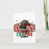 Funny Valentine's Day Boy Duck Hunting Call Me Tod カード (正面)