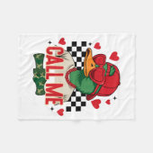 Funny Valentine's Day Boy Duck Hunting Call Me Tod フリースブランケット (正面(横))