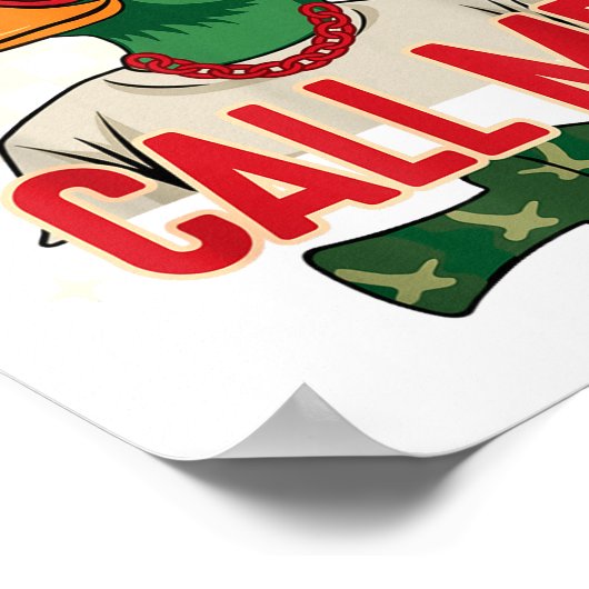 Funny Valentine's Day Boy Duck Hunting Call Me Tod ポスター (角)