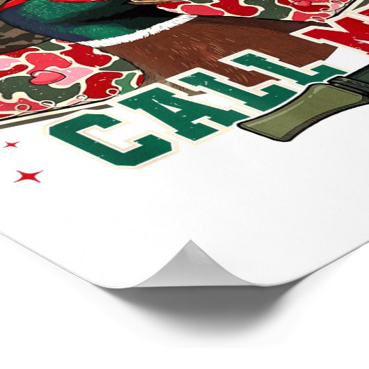 Funny Valentine's Day Boy Duck Hunting Call Me Tod ポスター (角)